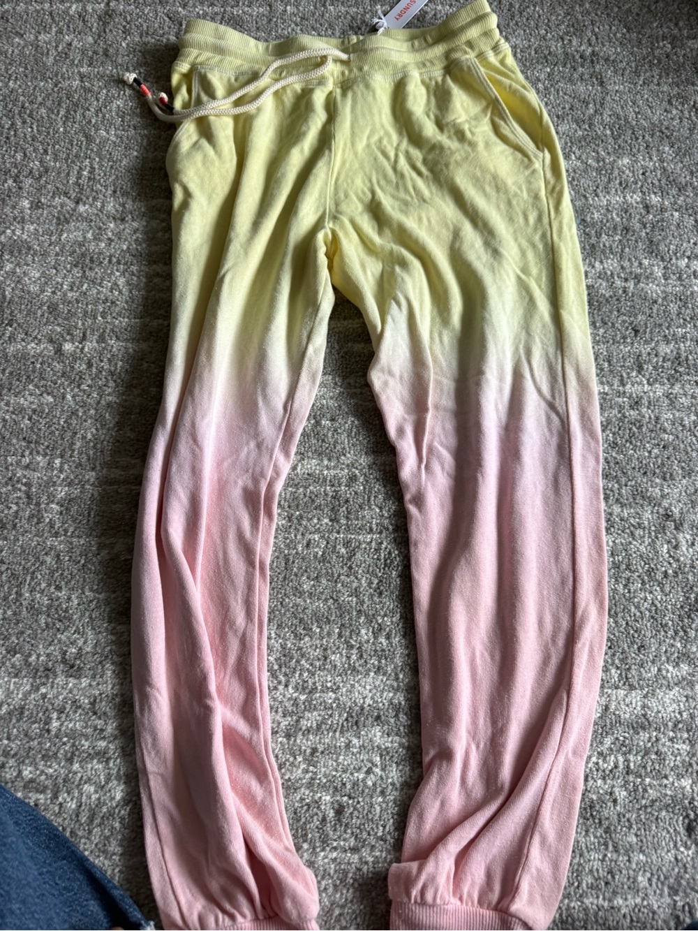 Ombre Pink & Yellow Joggers